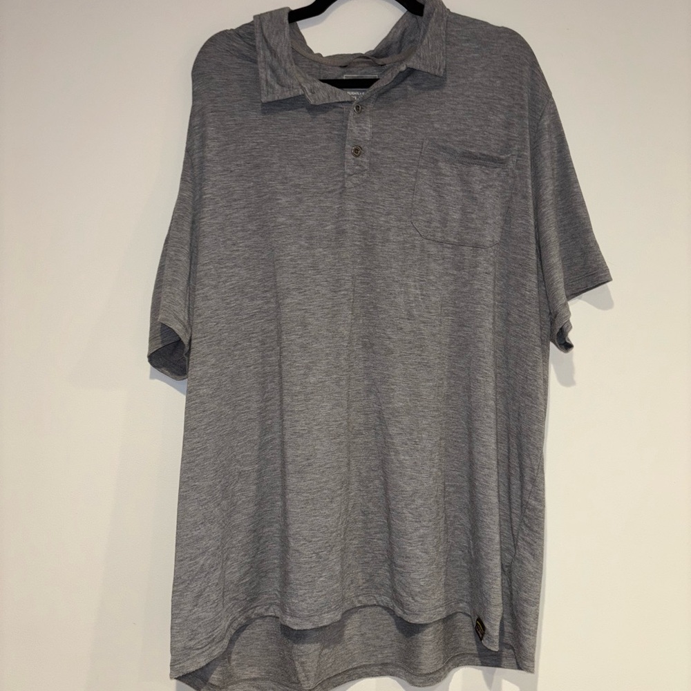 L.L. Bean Men's Heather Gray SunSmart Polo Shirt XXL Tall